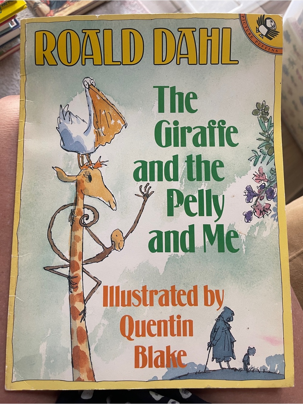 The Giraffe and the Pelly and Me - Yellow and Green Cover